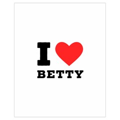 I Love Betty Drawstring Bag (small)