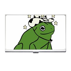 Frog With A Cowboy Hat Business Card Holder by Teevova