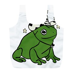 Frog With A Cowboy Hat Full Print Recycle Bag (l) by Teevova