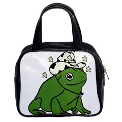 Frog With A Cowboy Hat Classic Handbag (two Sides) by Teevova