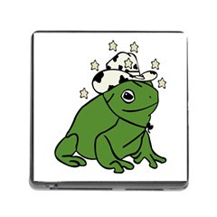 Frog With A Cowboy Hat Memory Card Reader (square 5 Slot)