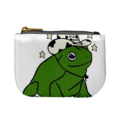 Frog With A Cowboy Hat Mini Coin Purse by Teevova