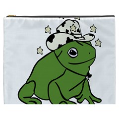 Frog With A Cowboy Hat Cosmetic Bag (xxxl) by Teevova