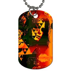 Counting Coup Dog Tag (one Side) by MRNStudios