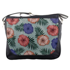 Flowers Petals Pattern Drawing Design Background Messenger Bag