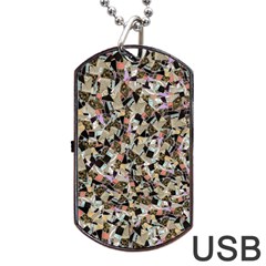 Mystic Geometry Abstract Print Dog Tag Usb Flash (two Sides) by dflcprintsclothing