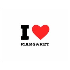 I Love Margaret One Side Premium Plush Fleece Blanket (medium) by ilovewhateva