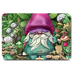 Charm Toadstool Necromancy Magician Conjuration Sorcery Spell Mojo Chanterelle Large Doormat by GardenOfOphir