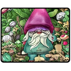 Charm Toadstool Necromancy Magician Conjuration Sorcery Spell Mojo Chanterelle Fleece Blanket (medium) by GardenOfOphir