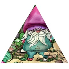 Charm Toadstool Necromancy Magician Conjuration Sorcery Spell Mojo Chanterelle Wooden Puzzle Triangle by GardenOfOphir