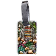 Bewitch Stipe Black Art Incantation Enchant Champignon Shiitake Witchcraft Black Magic Witch Luggage Tag (one Side) by GardenOfOphir