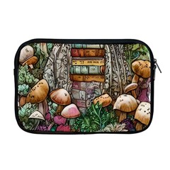 Bewitch Stipe Black Art Incantation Enchant Champignon Shiitake Witchcraft Black Magic Witch Apple Macbook Pro 17  Zipper Case by GardenOfOphir