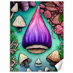 Veil Presto Psilocybin Superstition Agaric Trick Button Mushroom Sciopticon Diablerie Voodoo Fairy Canvas 36  X 48  by GardenOfOphir