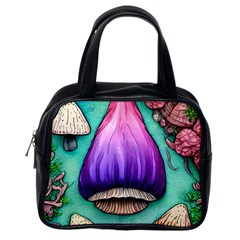 Veil Presto Psilocybin Superstition Agaric Trick Button Mushroom Sciopticon Diablerie Voodoo Fairy Classic Handbag (one Side) by GardenOfOphir