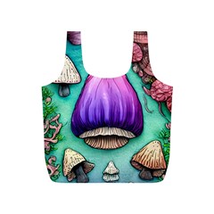 Veil Presto Psilocybin Superstition Agaric Trick Button Mushroom Sciopticon Diablerie Voodoo Fairy Full Print Recycle Bag (s) by GardenOfOphir