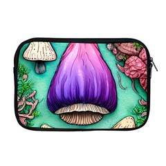 Veil Presto Psilocybin Superstition Agaric Trick Button Mushroom Sciopticon Diablerie Voodoo Fairy Apple Macbook Pro 17  Zipper Case by GardenOfOphir