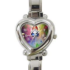 Thaumaturgy Magically Prestidigitation Sleight Of Hand Fly Agaric Abracadabra Heart Italian Charm Watch by GardenOfOphir