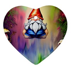 Thaumaturgy Magically Prestidigitation Sleight Of Hand Fly Agaric Abracadabra Heart Ornament (two Sides) by GardenOfOphir