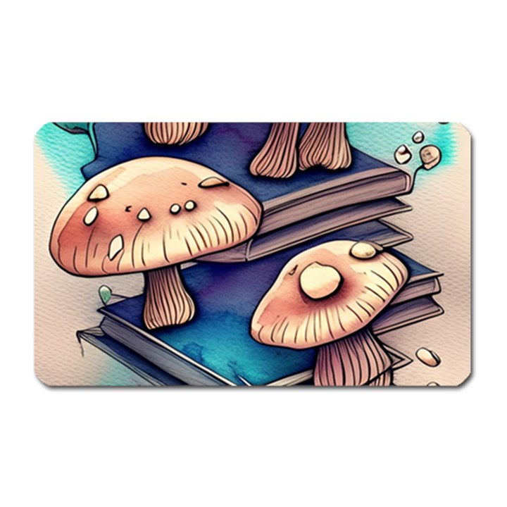 Mushroom Cloud Legerdemain Portobello Warlock Magnet (Rectangular)