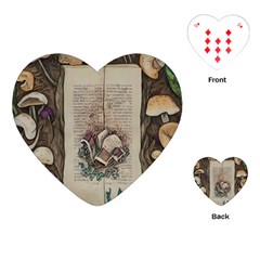 Charming Toadstool Playing Cards Single Design (heart) by GardenOfOphir