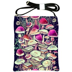 Sorcery Mushroom Shoulder Sling Bag by GardenOfOphir