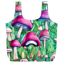 Charmed Toadstool Full Print Recycle Bag (xxl) by GardenOfOphir