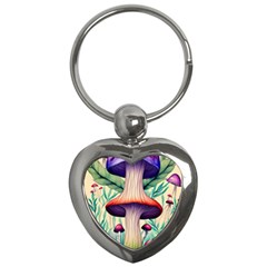 Magician s Conjuration Design Key Chain (heart) by GardenOfOphir