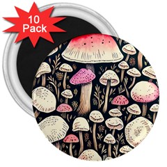 Spell Chanterelle Design 3  Magnets (10 Pack)  by GardenOfOphir