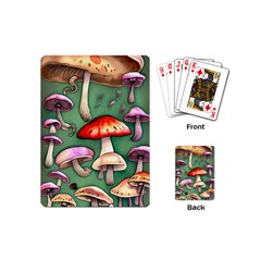 Glamour Mushroom For Enchantment And Bewitchment Playing Cards Single Design (mini) by GardenOfOphir