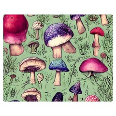 Presto Mushroom For Prestidigitation And Legerdemain Premium Plush Fleece Blanket (medium) by GardenOfOphir