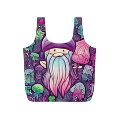 Foraging Mushroom Full Print Recycle Bag (s) by GardenOfOphir