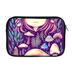 Fairy Mushroom Illustration Design Apple Macbook Pro 17  Zipper Case by GardenOfOphir