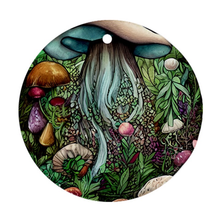 Craft Mushroom Ornament (Round)