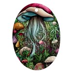 Craft Mushroom Ornament (Oval) Front