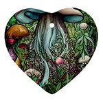 Craft Mushroom Ornament (Heart) Front