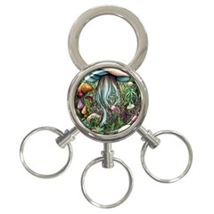 Craft Mushroom 3-ring Key Chain