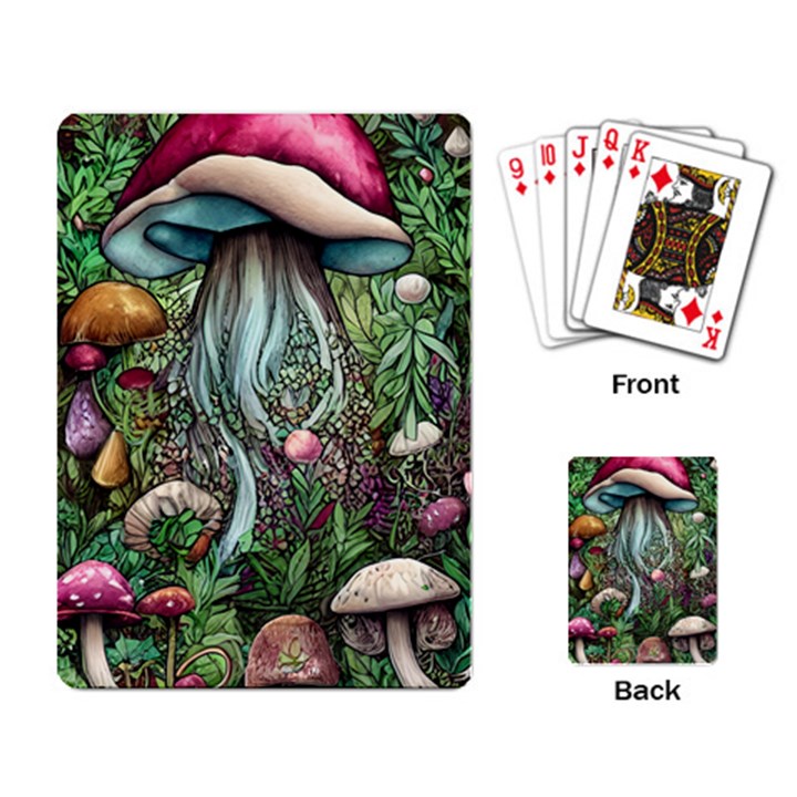Craft Mushroom Playing Cards Single Design (Rectangle)