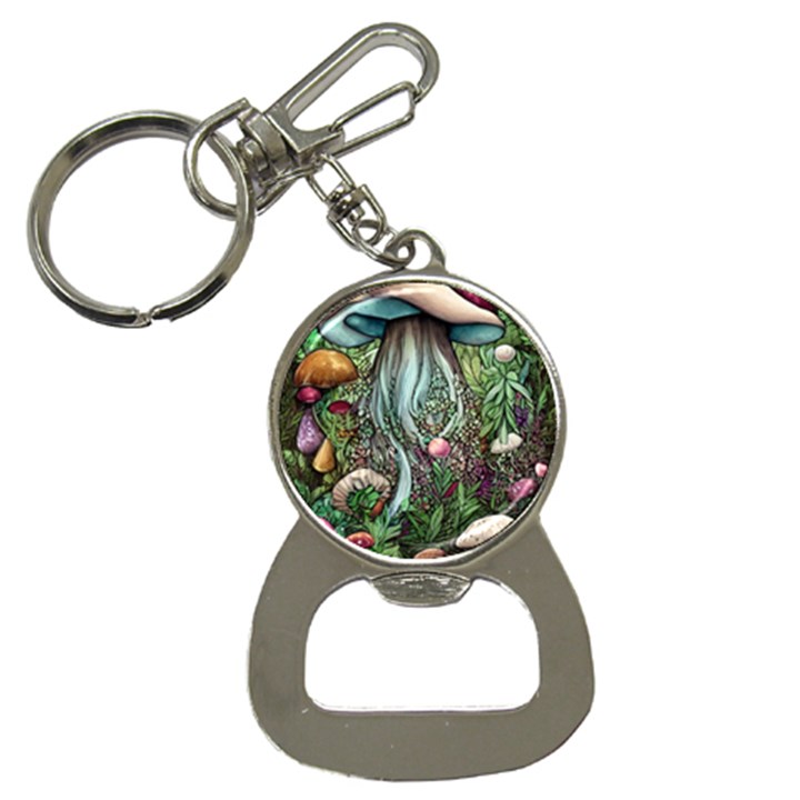 Craft Mushroom Bottle Opener Key Chain