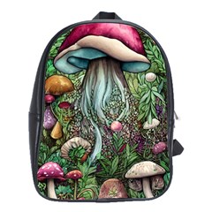 Craft Mushroom School Bag (large) by GardenOfOphir