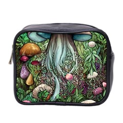 Craft Mushroom Mini Toiletries Bag (two Sides) by GardenOfOphir