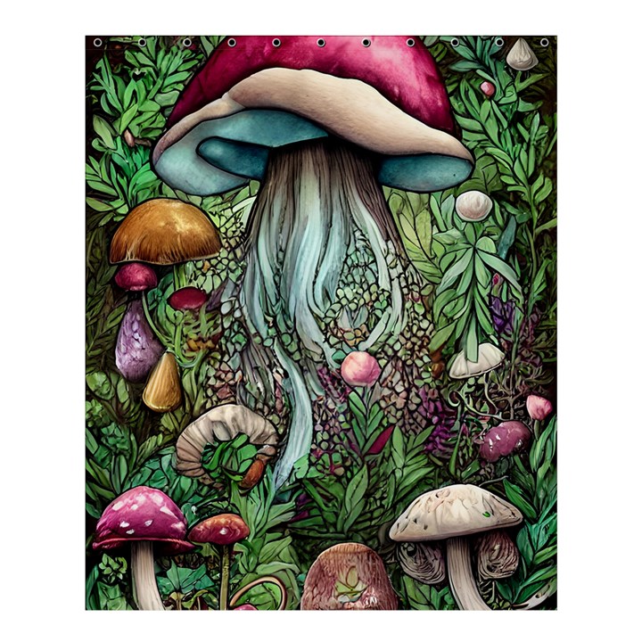 Craft Mushroom Shower Curtain 60  x 72  (Medium) 