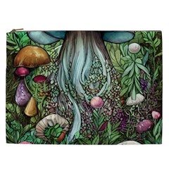 Craft Mushroom Cosmetic Bag (xxl) by GardenOfOphir