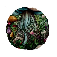 Craft Mushroom Standard 15  Premium Round Cushions by GardenOfOphir