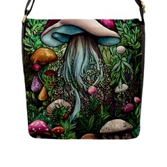 Craft Mushroom Flap Closure Messenger Bag (l) by GardenOfOphir