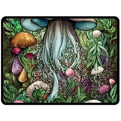 Craft Mushroom Fleece Blanket (large)