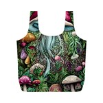 Craft Mushroom Full Print Recycle Bag (M) Front