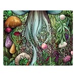 Craft Mushroom Premium Plush Fleece Blanket (Large) Blanket Back