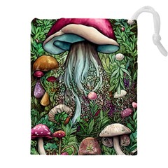 Craft Mushroom Drawstring Pouch (4xl) by GardenOfOphir