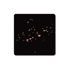 Abstract Rose Gold Glitter Background Square Magnet by artworkshop