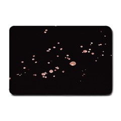 Abstract Rose Gold Glitter Background Small Doormat by artworkshop